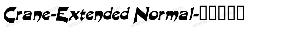 Crane-Extended Normal字体转换